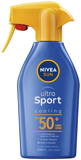 Nivea Sun Ultra Sport Cooling Sunscreen Spray SPF50+ 300mL^