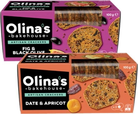 Olina's Artisan Crackers 90g-100g