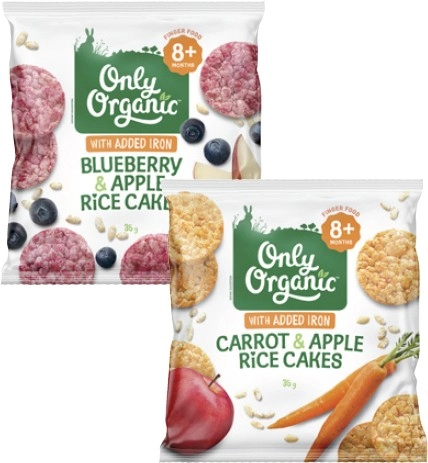 Only Organic Rice Cakes 35g