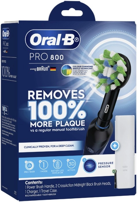 Oral B Pro 800 Cross Action Electric Toothbrush 1 Pack