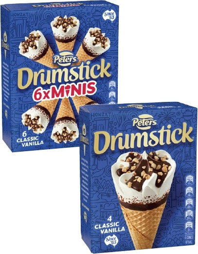 Peters Drumstick 4 Pack-6 Pack 475mL-490mL