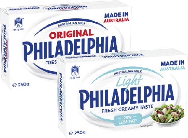 Philadelphia Cream Cheese Block 250g