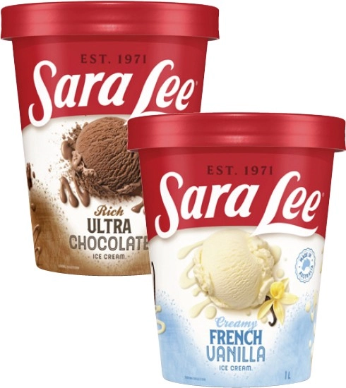 Sara Lee Ice Cream 1 Litre