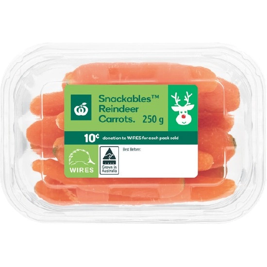 Australian Snackables® Carrots 250g Pack