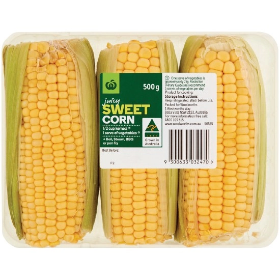 Australian Sweet Corn 500g Pack