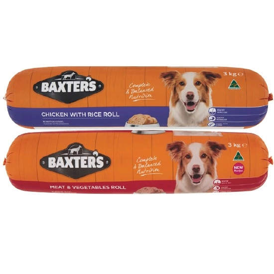 Baxter’s Dog Food Roll 3 kg