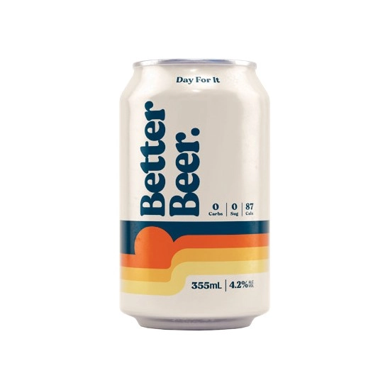 Better Beer Zero Carb Lager Cans 24x355ml