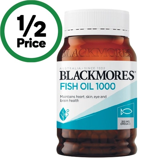 Blackmores Fish Oil 1000mg Capsules Pk 200~