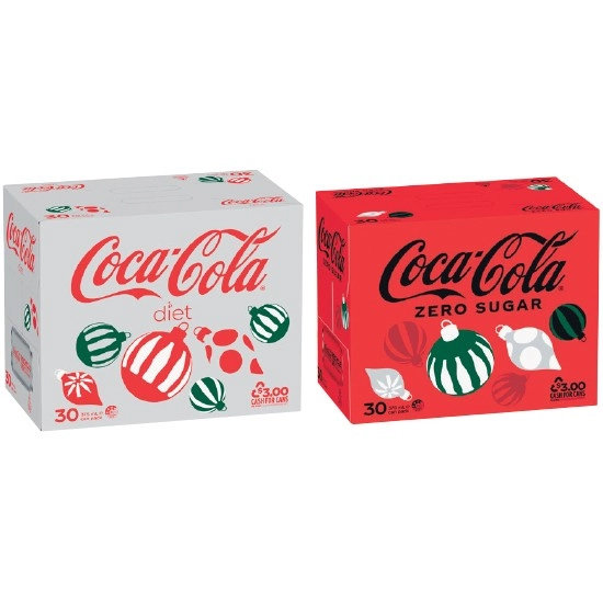 Coca-Cola Classic, Diet or Zero Sugar Soft Drink Varieties 30 x 375ml