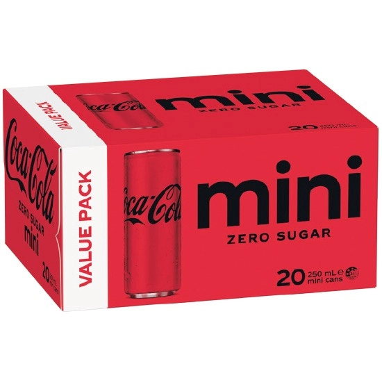 Coca-Cola Mini Can Varieties 20 x 250ml