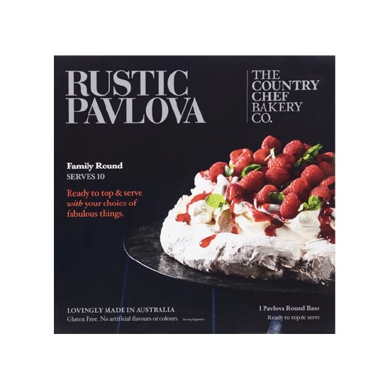 Country Chef Bakery Co Handmade Rustic Pavlova Base 400g