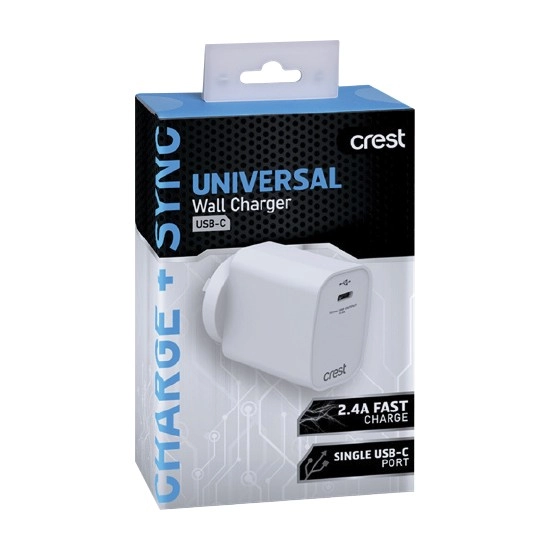 Crest Universal Wall Charger USB-C