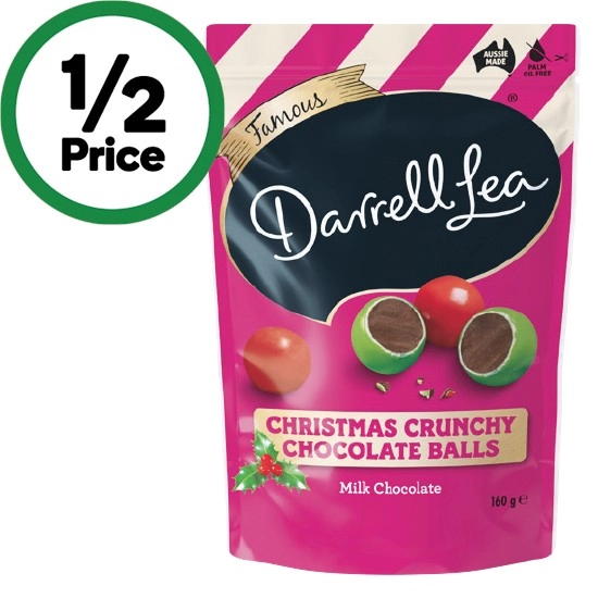 Darrell Lea Christmas Balls 160g