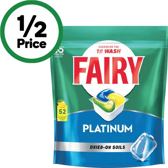 Fairy Platinum Dishwasher Tablets Pk 52