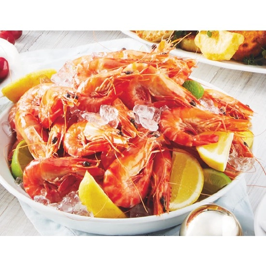 Fresh Cooked Australian Tiger Prawns