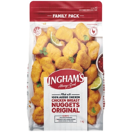 Ingham’s Original Chicken Nuggets or Sweet Chilli Tenders 1 kg