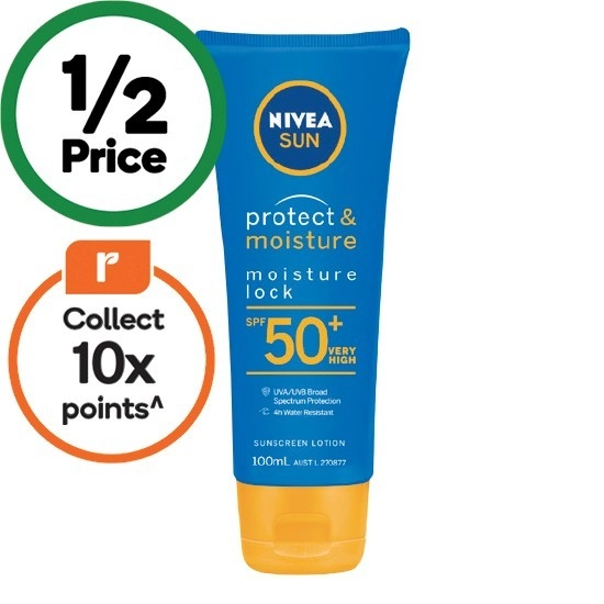 Nivea Sun Protect & Moisture Lock SPF50+ Sunscreen Lotion 100ml†