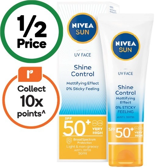 Nivea Sun UV Face Shine Control SPF50+ 50ml†