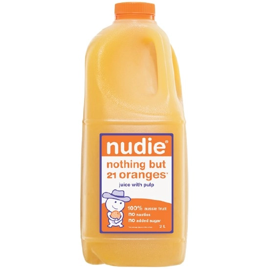 Nudie Juice 100% Orange 2 Litre – From the Fridge