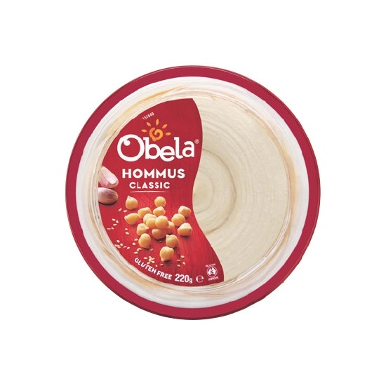 Obela Classic Hommus Dip 220g – From the Fridge