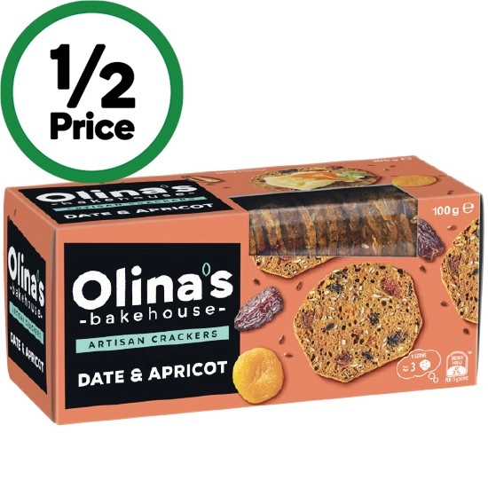 Olina’s Bakehouse Artisan Crackers 90-100g