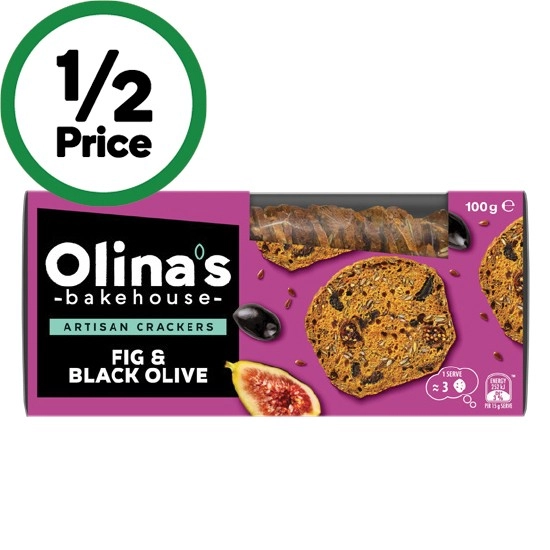 Olina’s Bakehouse Artisan Crackers 90-100g