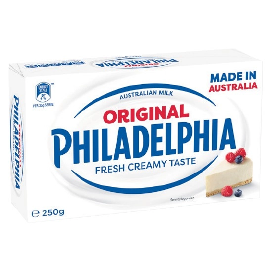 Philadelphia Cream Cheese Block 250g – From the Fridge