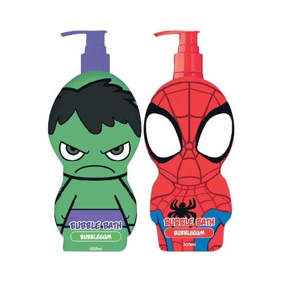 Spiderman or Hulk Bubble Bath 300ml