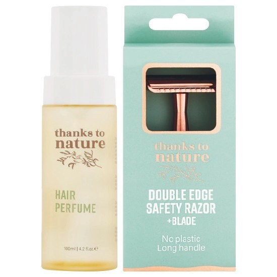 Thanks To Nature Hair Perfume 100ml or Double Edge Safety Razor