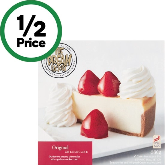 The Dream Factory Cheesecake Varieties 680-737g – From the Freezer