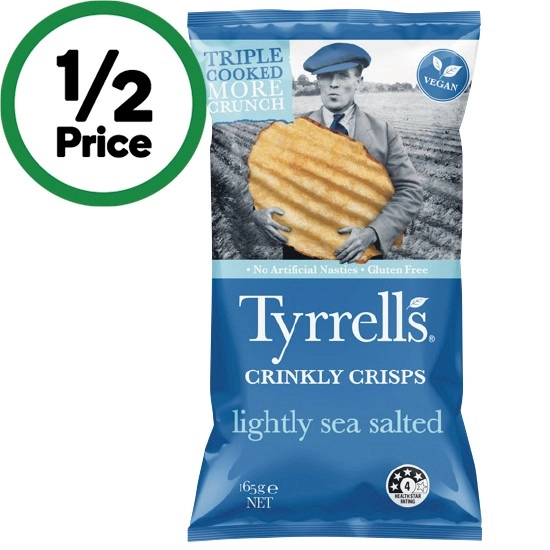 Tyrrell’s Triple Cooked Crinkly Crisps 165g