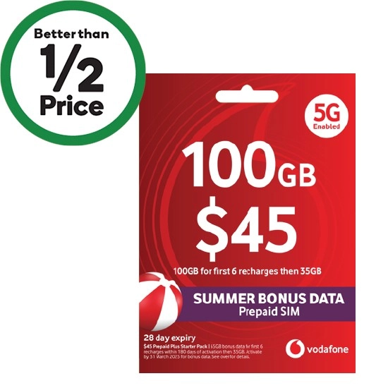 Vodafone $45 Starter Pack#