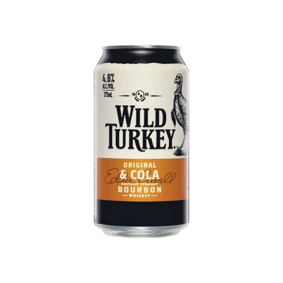 Wild Turkey Bourbon & Cola Cans 4x375ml