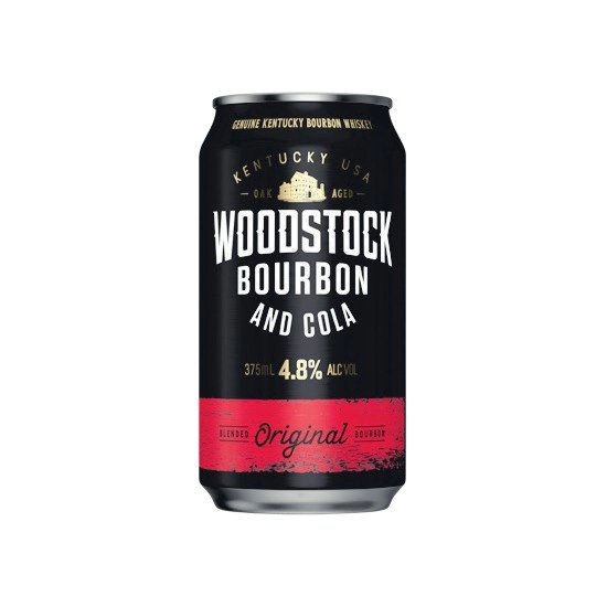 Woodstock Bourbon & Cola 4.8% Cans 6x375ml