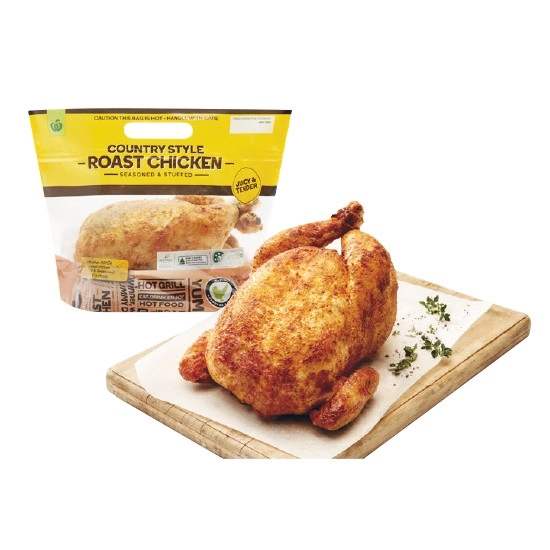 Woolworths Australian Hot Roast RSPCA Approved Chicken – Excludes all other Roast Chicken Varieties – From the Deli