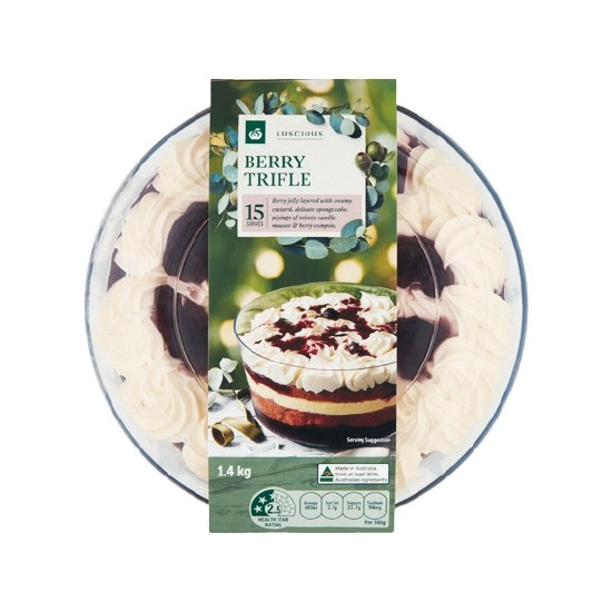 Woolworths Classic Berry Trifle 1.4 kg