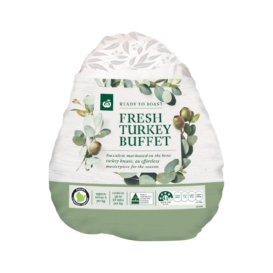 Woolworths Fresh Whole RSPCA Approved Turkey Buffet – From the Meat Dept