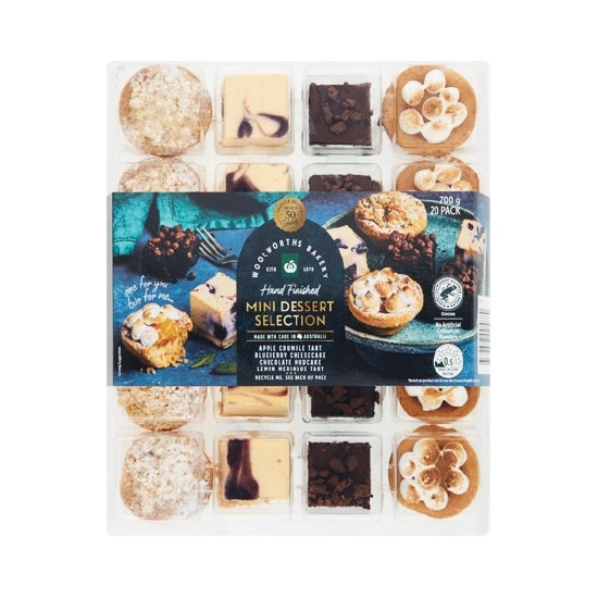 Woolworths Indulgent Mini Dessert Selection Pk 20