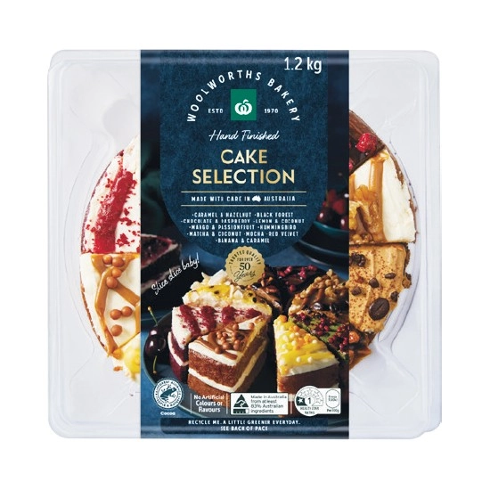 Woolworths Indulgent Multi Flavoured Assorted Cake Selection 1.2 kg