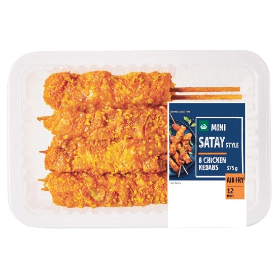 Woolworths Marinated Mini Kebab Varieties 375g with RSPCA Approved Chicken – From the Meat Dept