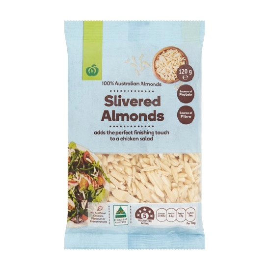 Woolworths Slivered Almonds 120g