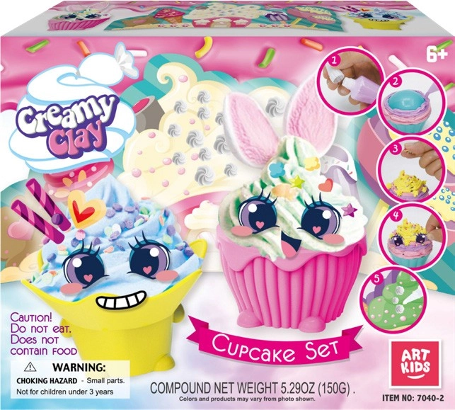 Art Kids Creamy Clay Cupcake Set