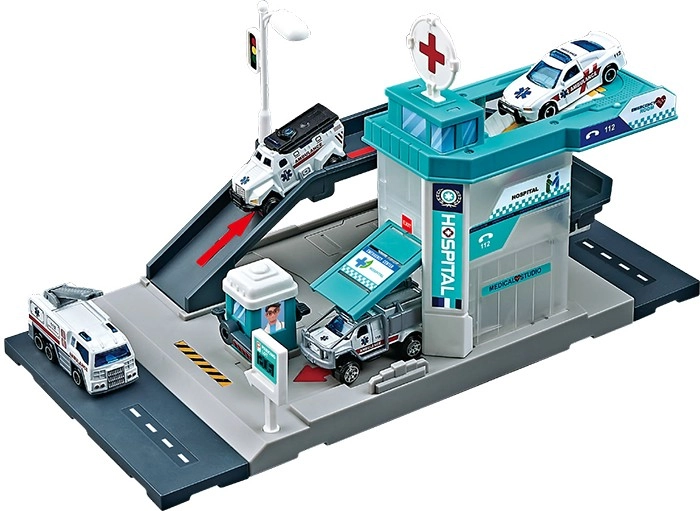 Skyway Diecast Hospital Station Playset