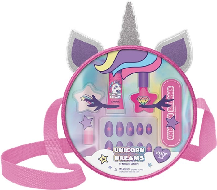 Unicorn Dreams PVC Handbag with Makeup