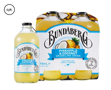 Bundaberg Pineapple & Coconut 4x375ml