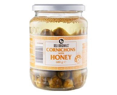 Cornichons with Honey 680g