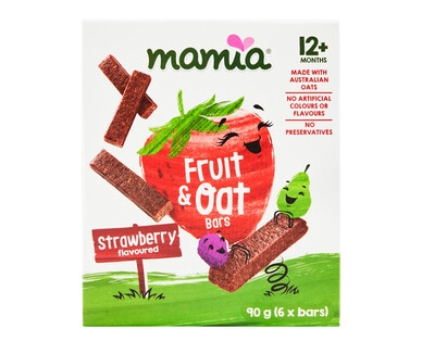 Mamia Fruit & Oat Bars 90g