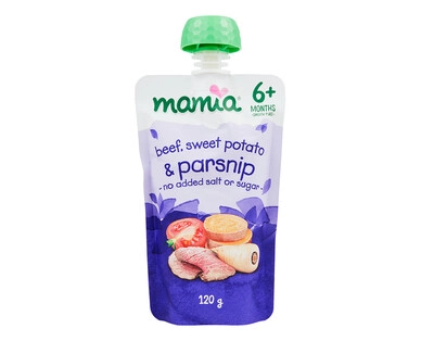 Mamia<sup>®</sup> Baby Dinners Winter Vegetable & Beef 6mth+ 120g