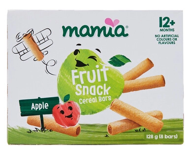 Mamia<sup>®</sup> Fruit Snack Cereal Bars Apple 12mth+ 8pk 128g