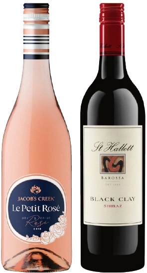 Jacob’s Creek Le Petit Rose or St Hallett Black Clay 750mL Varieties